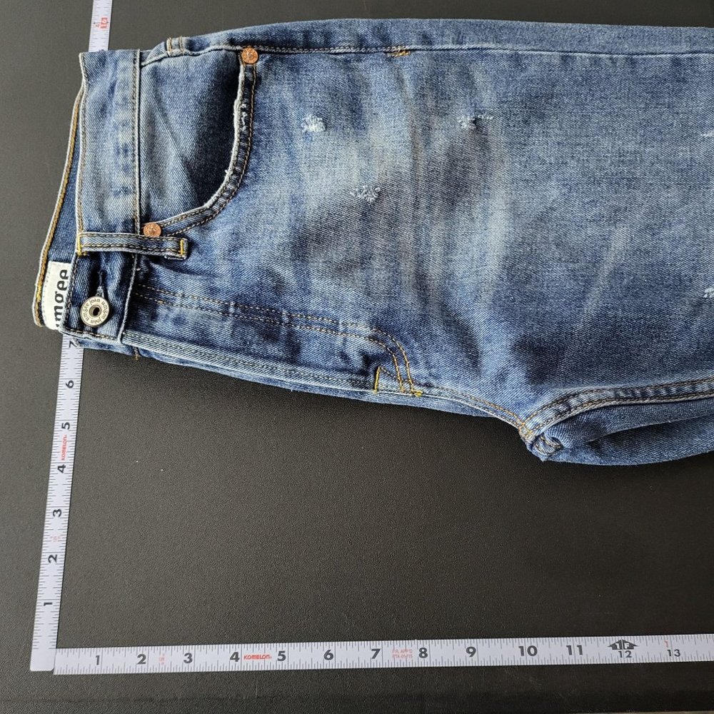 NWT Umgee Womens Mom Distressed Button Fly Medium Wash Denim Blue Jeans‎ Size 27 - Picture 7 of 12